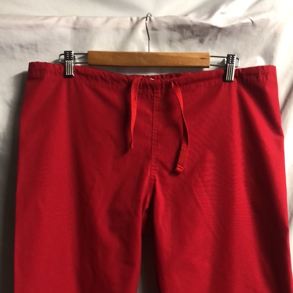 Small red lotus brand scrub pants guc drawstring waist - Picture 2 of 9